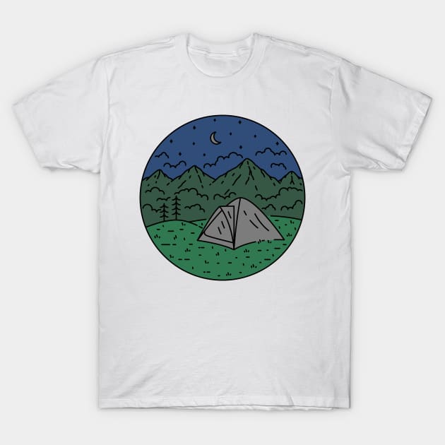 Lets Camp T-Shirt by polkamdesign